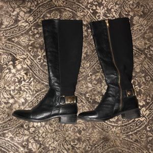 Steve Madden black leather boots